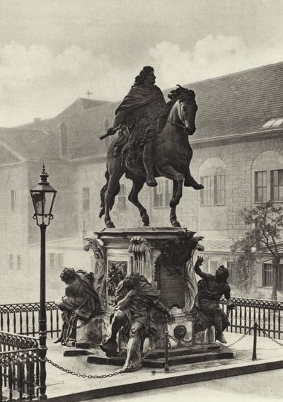 Berlin: Der Grosse Kurfurst; Büyük Seçmen Anıtı (s/b fotoğraf) by Sasha Stone