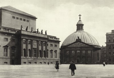 Berlin: Hedwigskirche; St Hedwig Kilisesi (s/b fotoğraf) by Sasha Stone