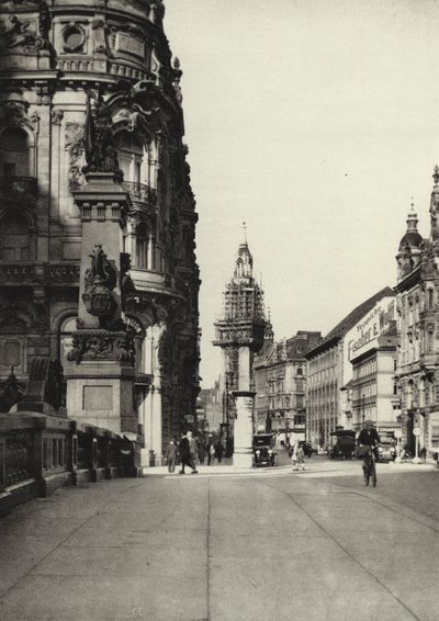 Berlin: Kaiser Wilhelm-Brucke (s/b fotoğraf) by Sasha Stone