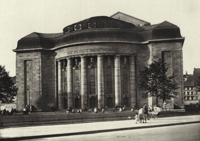 Berlin: Volksbuhne (s/b fotoğraf) by Sasha Stone