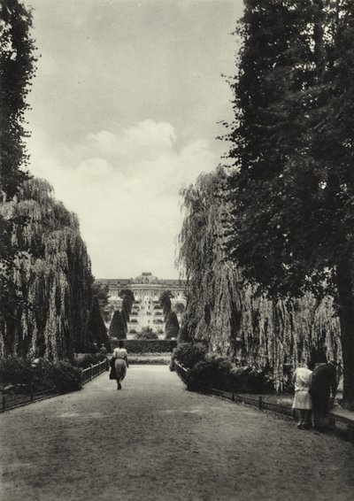 Potsdam, Sanssouci Terasları; Sanssouci Terasları (s/b fotoğraf) by Sasha Stone