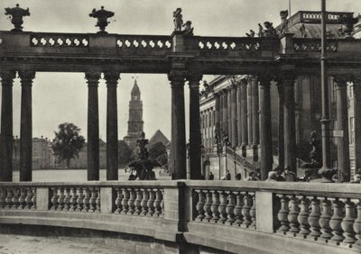 Potsdam, Stadtschloss, Kolonnaden ve Havel; Town Palace, Havel