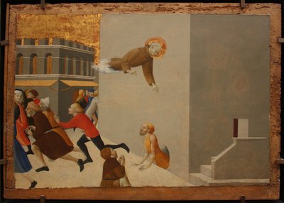 Kutsanmış Ranieri, fakirleri Floransa hapishanesinden kurtarıyor Borgo del Santo Sepolcro Altarpiece