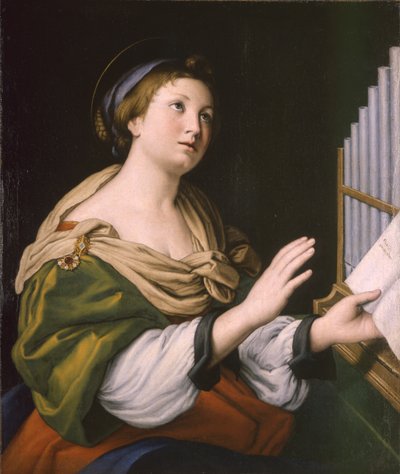 Aziz Cecilia, 1640 ve 1650 Arası by Sassoferrato