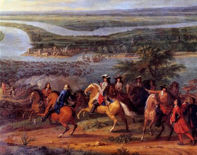 Büyük Conde'nin Eylemleri, Ren Nehri'nin geçişi by Sauveur Le Conte