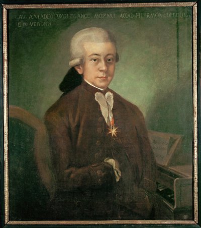 Altın Mahmuzlu Şövalye Mozart... (tuval üzerine yağlıboya) by Saverio dalla Rosa
