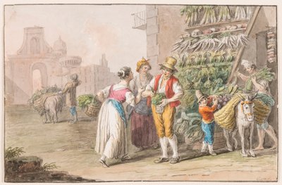 Su rengi; Bir sebze tezgahı by Saverio della Gatta
