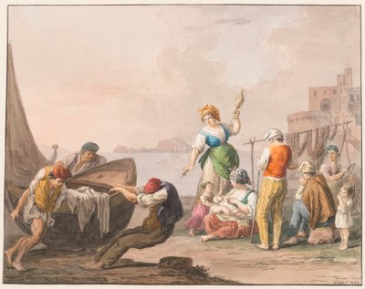 Suluboya; Chicago sahilinde by Saverio della Gatta