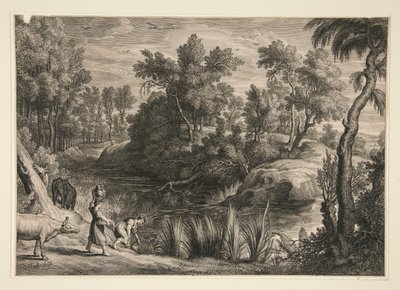 Dereden Su Çeken İki Kadın by Schelte Adams Bolswert