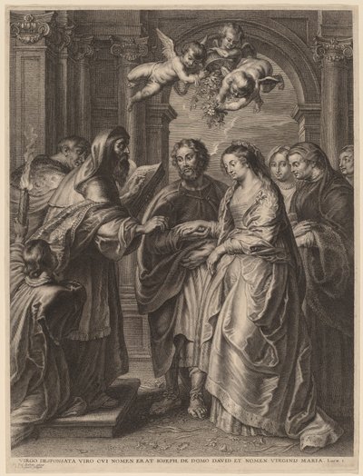 Bakirenin Evliliği by Schelte Adams Bolswert after Sir Peter Paul Rubens