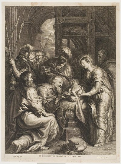 kralların ibadeti by Schelte Adamsz. Bolswert