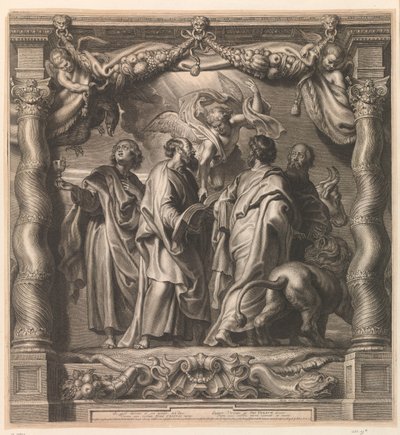 dört evangelist by Schelte Adamsz. Bolswert