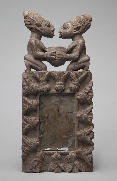 Yoruba Ayna Kasası (ahşap) by School African