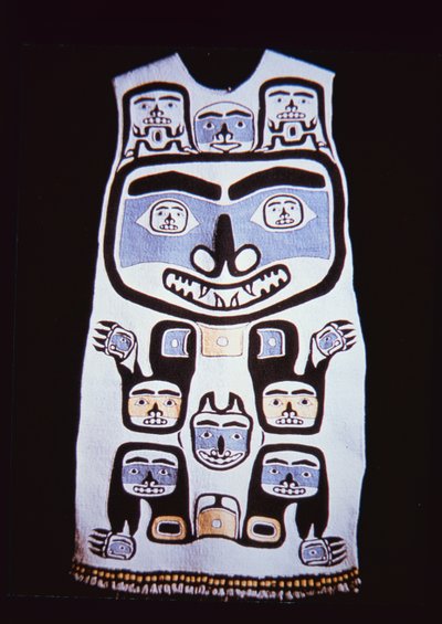 Chilkat Elbise, Tlingit Kabilesi (Tekstil) by School American