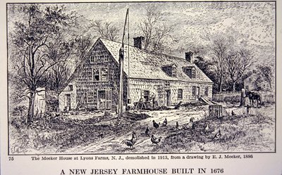 New Jersey çiftlik evi, E. J. Meeker (litho) tarafından 1886