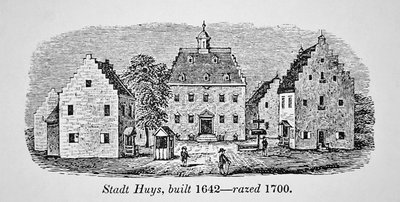 Hollandalı Stadt Huys, New Amsterdam (New York), 1642