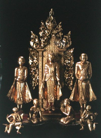 Tapınak (yaldızlı ahşap) by School Burmese