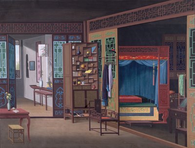 Ekle. Veya. 2190 Çinli bir memurun evinin içinin çizimi by School Chinese