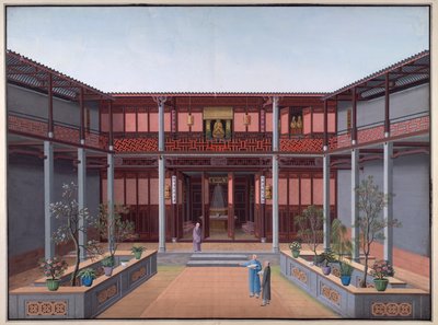 Honam Tapınağı - Kuan Yin Salonu, Zen Avlusu by School Chinese