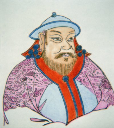 Kubilay Han (kağıt üzerine renkli mürekkep) by School Chinese