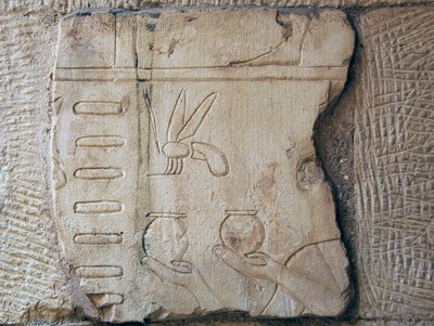 Bir Rölyeften Detay, Luksor (taş) by School Egyptian
