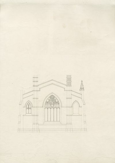 Burton-upon-Trent - Holy Trinity Kilisesi: çizim, nd [?1820s] (çizim) by School English