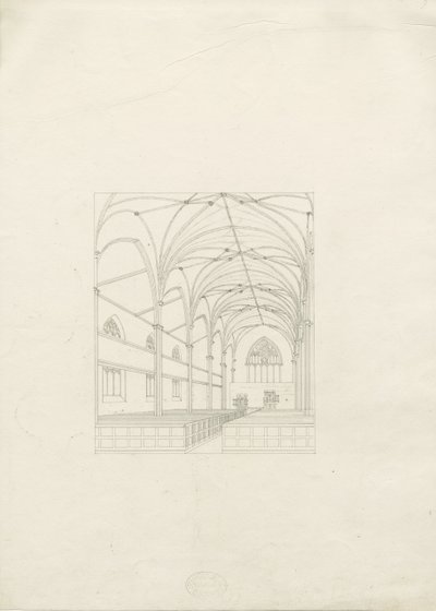 Burton-upon-Trent - Holy Trinity Kilisesi: çizim, nd [?1820s] (çizim) by School English