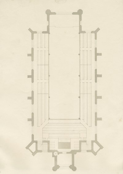 Burton-upon-Trent - Holy Trinity Kilisesi: çizim, nd [?1820s] (çizim) by School English
