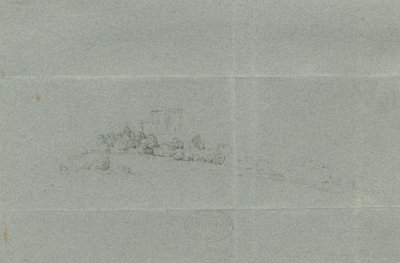 Kale Kilisesi - Stafford Kalesi: karakalem, nd [?19th Century] (çizim) by School English