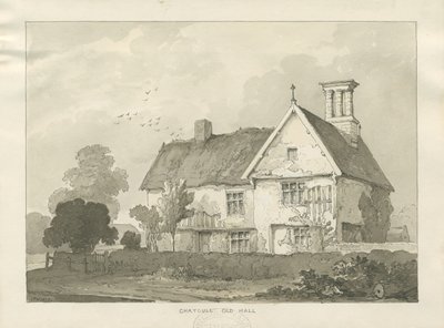 Chatcull Old Hall: kalem ve yıkama çizimi by School English
