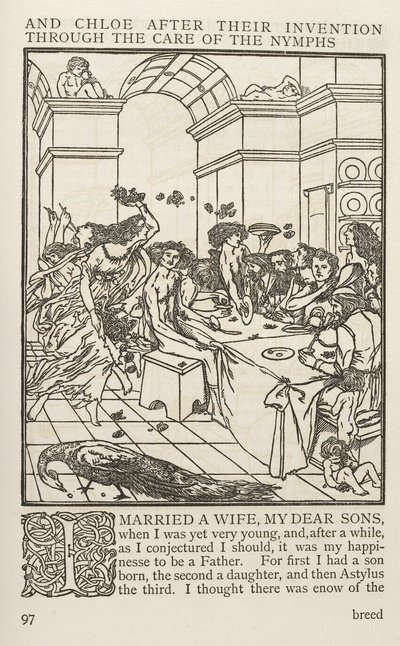 Daphnis ve Chloe, Longus (baskı) by School English