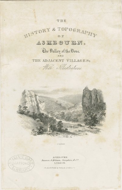 Dovedale - manzara: litografi (skeç ve [?19. yüzyıl] (baskı) by School English