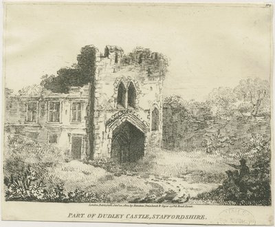 Dudley Kalesi - Kapı Evi: litografi, nd [c 1801] (baskı) by School English