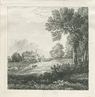 Eccleshall - Biana Hall: kalem ve mürekkeple çizim, nd [c 1830] (çizim) by School English