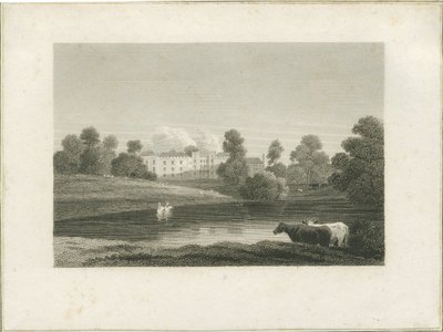 Enville Hall: gravür ve [?18. yüzyılın sonları] (baskı) by School English