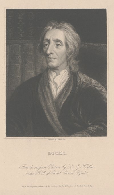 John Locke, J. Posselwhite tarafından oyulmuş (gravür) by School English