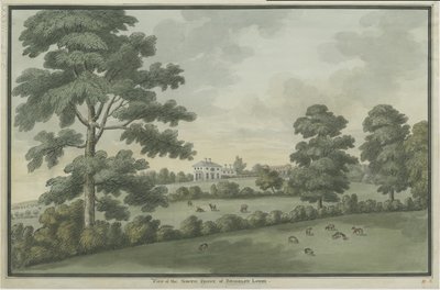 Needwood - Brickley Lodge: sulu boya ve [c 1786] (resim) by School English