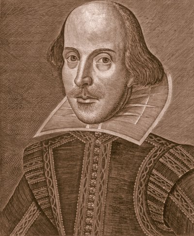 Martin Droeshout tarafından oyulmuş William Shakespeare