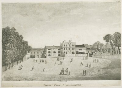 Sedgley Park Okulu: aquatint gravür, nd [c 1797] (baskı) by School English