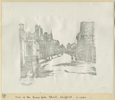 Stafford - Greengate Street: gravür gravür, nd [c 1880] (baskı) by School English