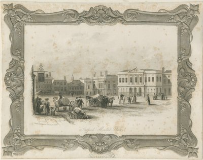 Stafford - Pazar Yeri: gravür, nd [c 1841] (baskı) by School English