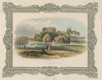 Tamworth Kalesi: çelik gravür (renkli), nd [c 1841] (baskı) by School English