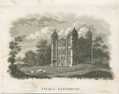Tixall Hall - Gatehouse: gravür (skeç ve [19. yüzyılın başları] (baskı) by School English