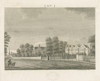 Whittington Hall: gravür by School English
