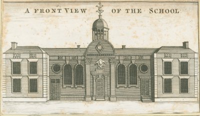 Wolverhampton - Gramer Okulu: aquatint gravür, nd [c 1751] (baskı) by School English