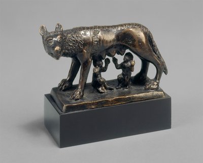 Romulus ve Remus, Bir Dişi Kurt Tarafından Emzirildi by School Florentine