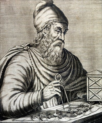 Arşimet (gravür) by School French