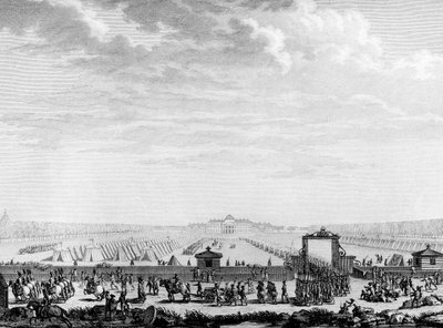 Fransız Devrimi: Mart alanının askeri birlikleri 12 Temmuz 1789