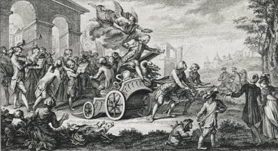 Jean-Philippe Rameau (Jean Philippe) (1683-1764) tarafından Le Triomphe - İngiliz besteci, klavsenci, orgcu ve müzik teorisyeni by School French