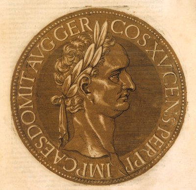 İmparator Domitian (renkli taş) by School French
